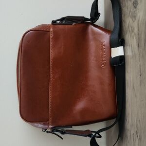 Herbalife Nutrition Crossbody Bag Brown Faux Leather Travel Distributor Carry On